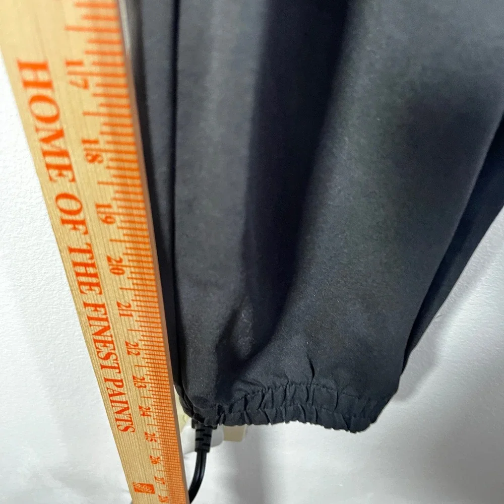 Uniqlo Pants Mens Small Black Woven Joggers Zip Pocket Athletic